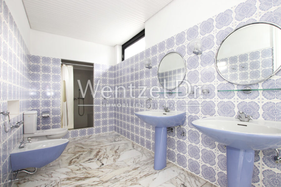 Sanierungsbedürftiges Einfamilienhaus mit individuellen Highlights auf großem Grundstück - Badezimmer